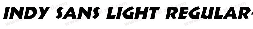 INDY Sans Light Regular字体转换